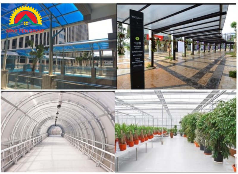 Ứng dụng của tấm polycarbonate đặc 4mm Duralite phổ thông