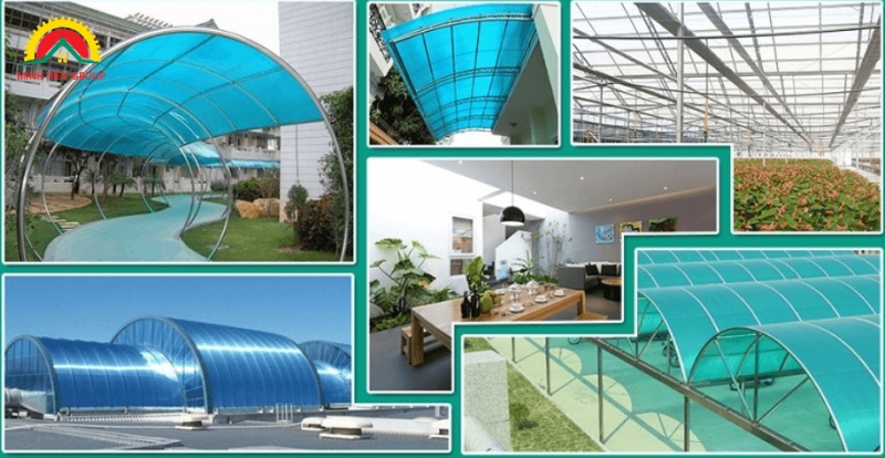 Ứng dụng của Tấm polycarbonate rỗng 8mm Eco-Roof