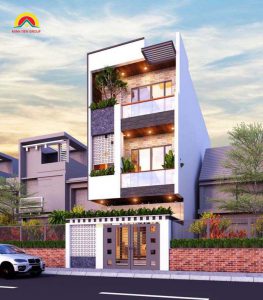 chi phí xây nhà phố 3 tầng