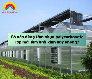 có nên dùng tấm nhựa polycarbonate lợp mái làm nhà kính