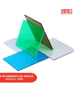Tấm Polycarbonate đặc ruột 3mm Duralite phổ thông