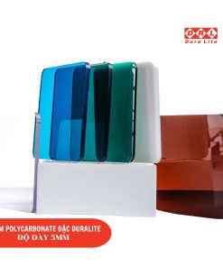 Tấm Polycarbonate đặc ruột 5mm Duralite phổ thông