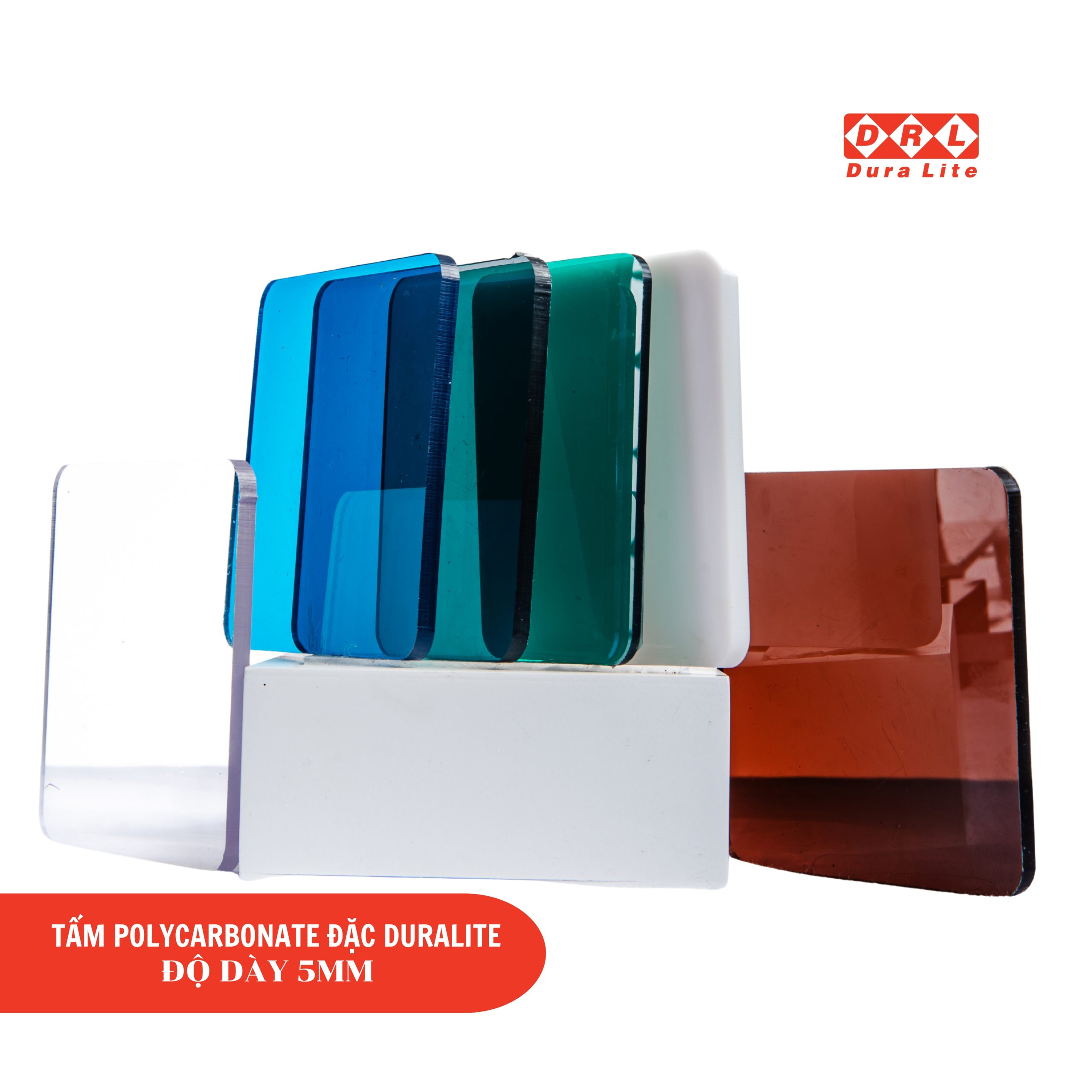 Tấm Polycarbonate đặc ruột 5mm Duralite phổ thông