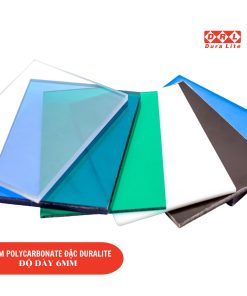 Tấm Polycarbonate đặc ruột 6mm Duralite phổ thông
