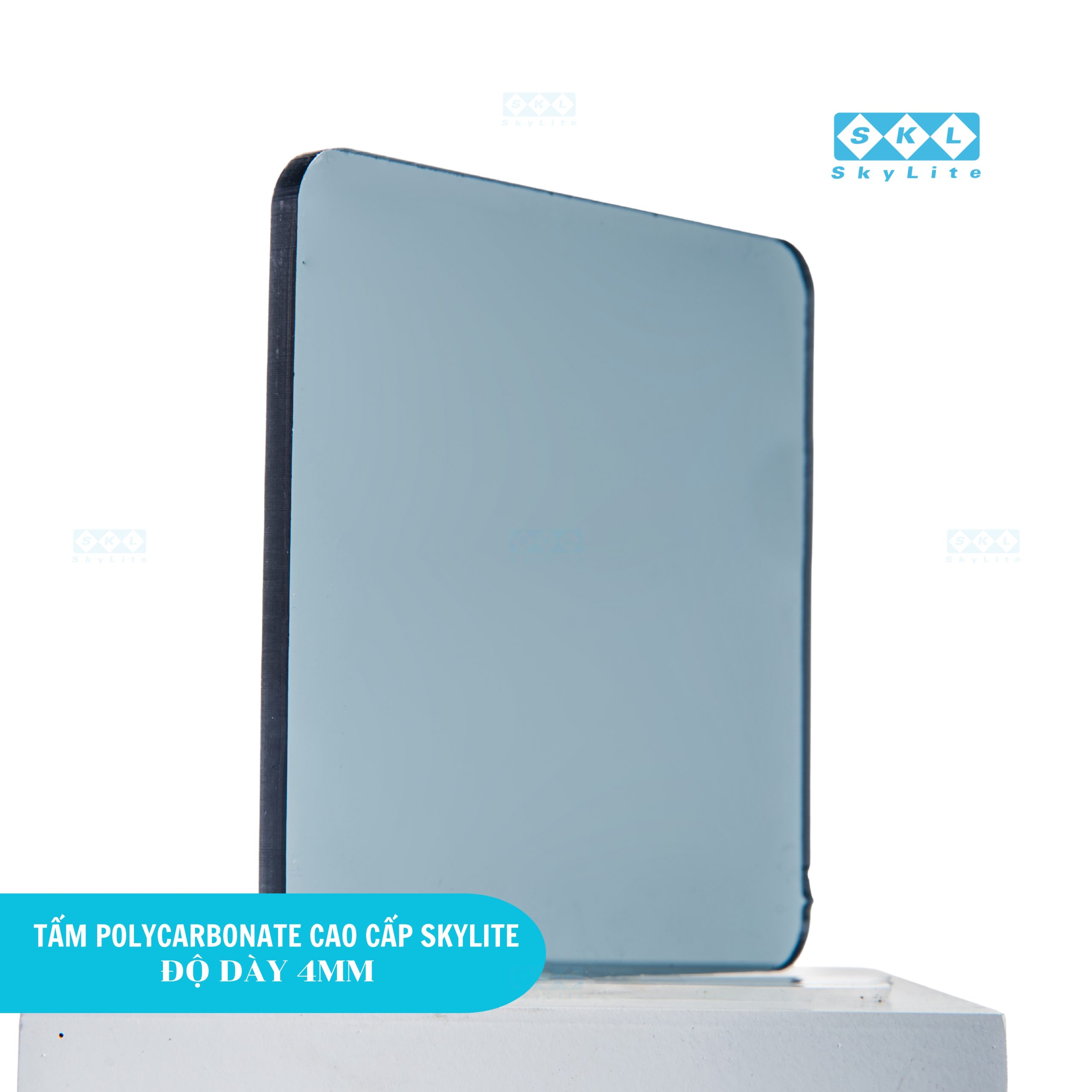 Tấm Polycarbonate đặc ruột 4mm Skylite cao cấp