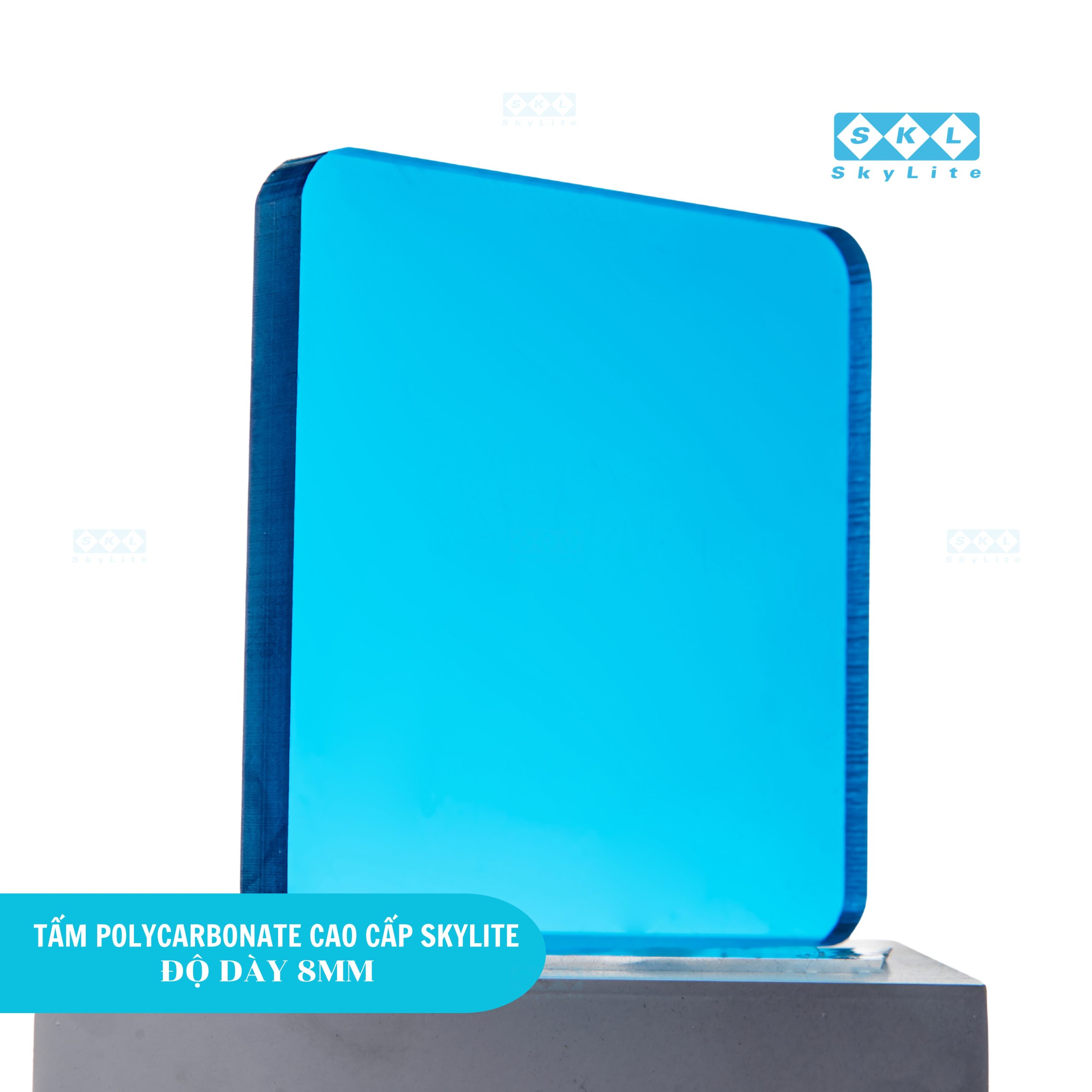 Tấm Polycarbonate đặc ruột 8mm Skylite cao cấp