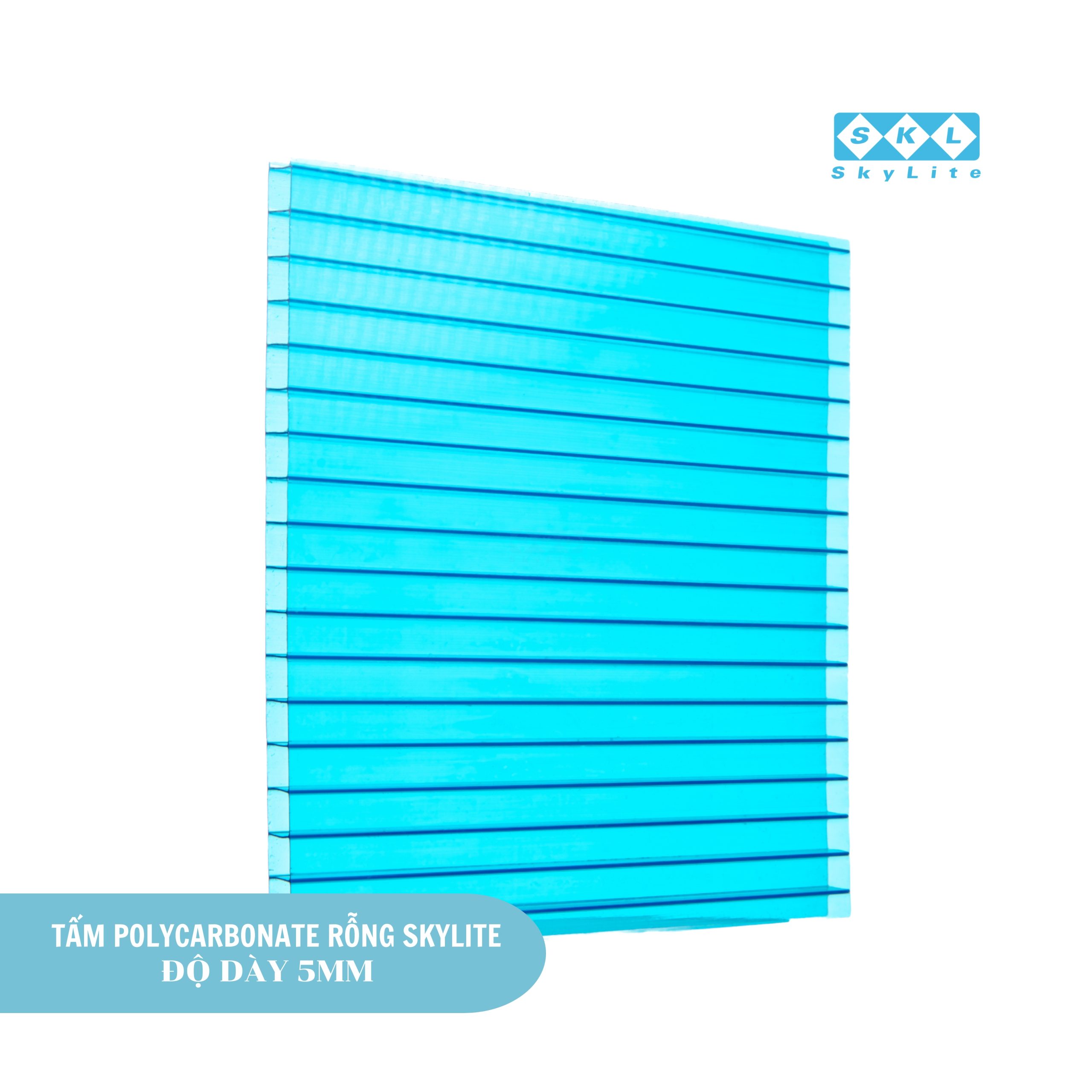 Tấm Polycarbonate rỗng ruột 5mm Skylite cao cấp
