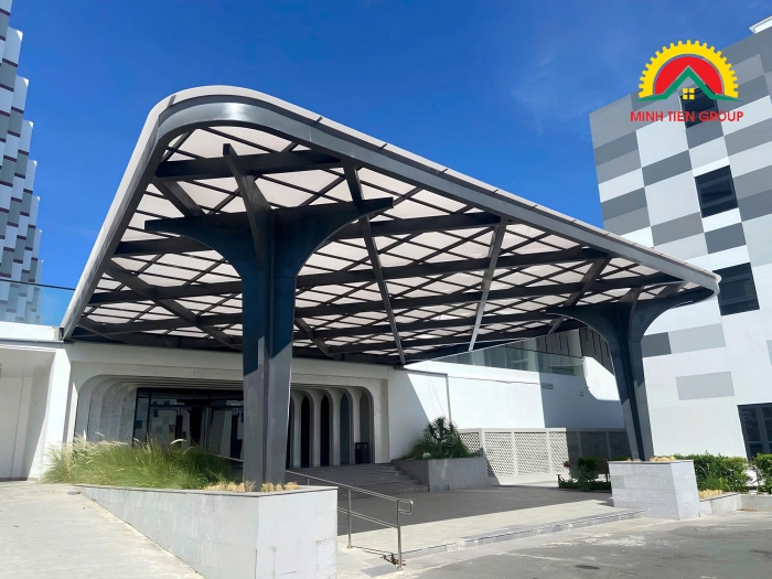 tấm lợp poly trắng