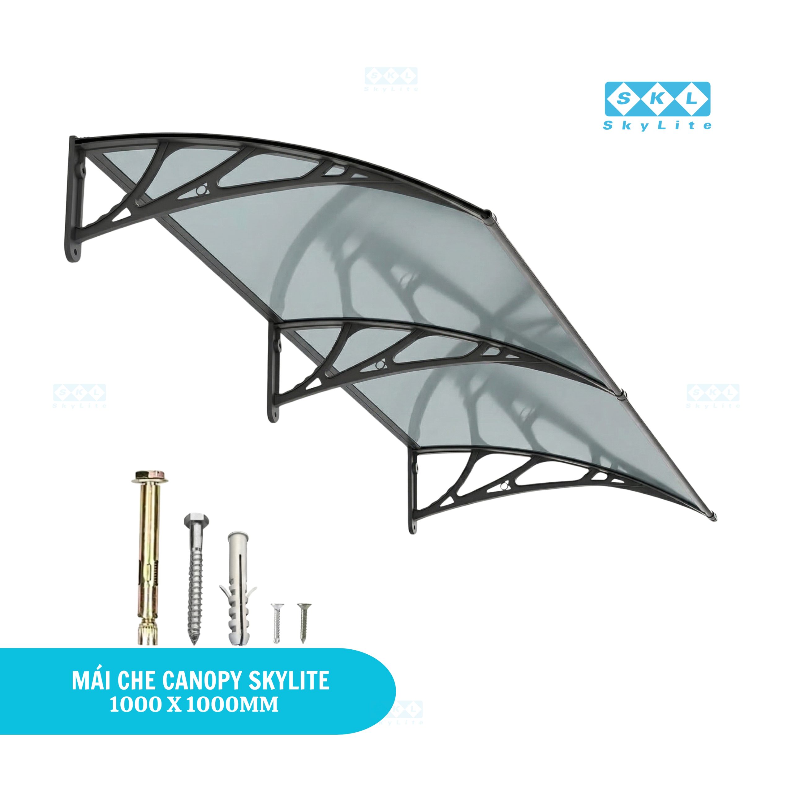 Mái hiên CANOPY lấy sáng 1000x1000mm