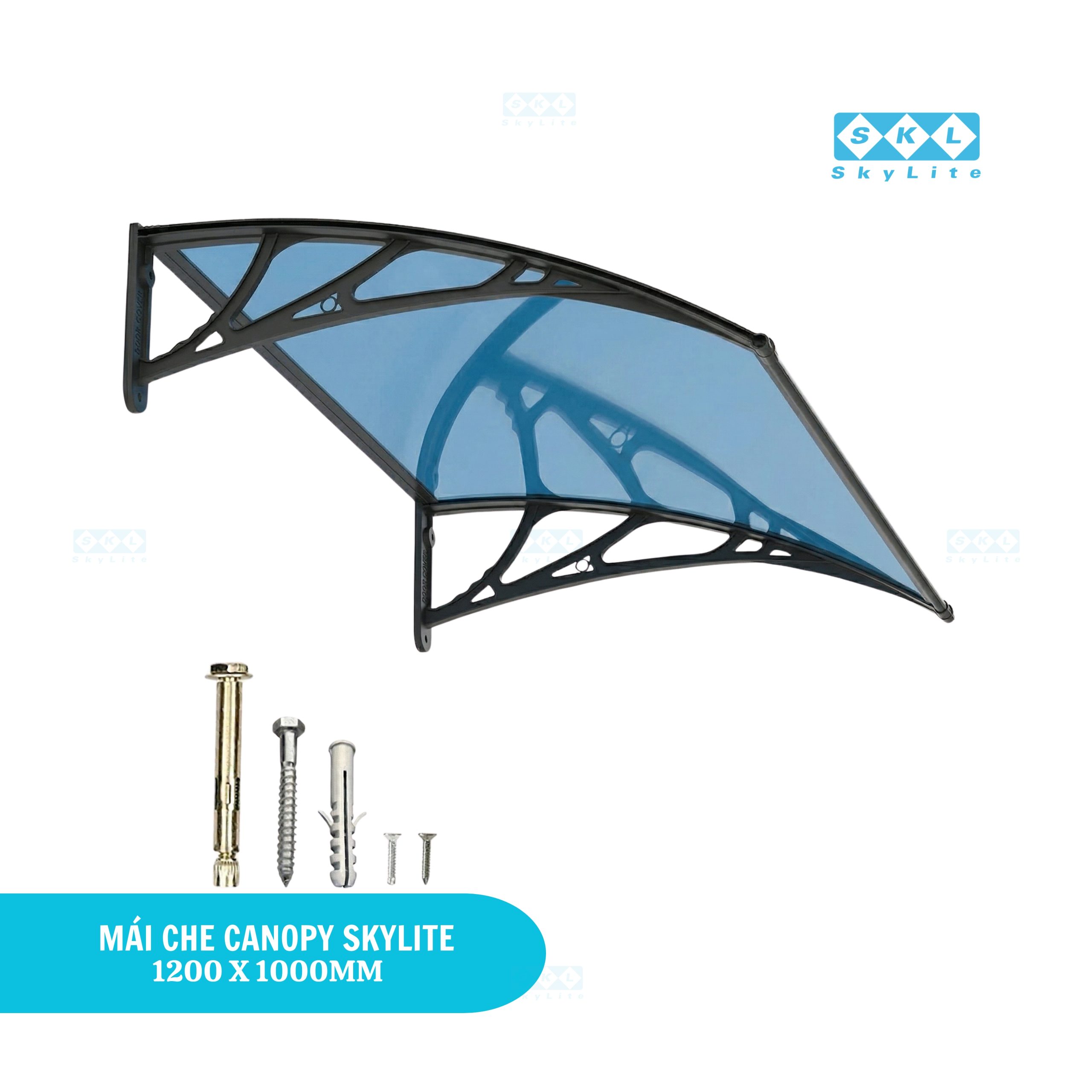 Mái hiên CANOPY lấy sáng 1200x1000mm