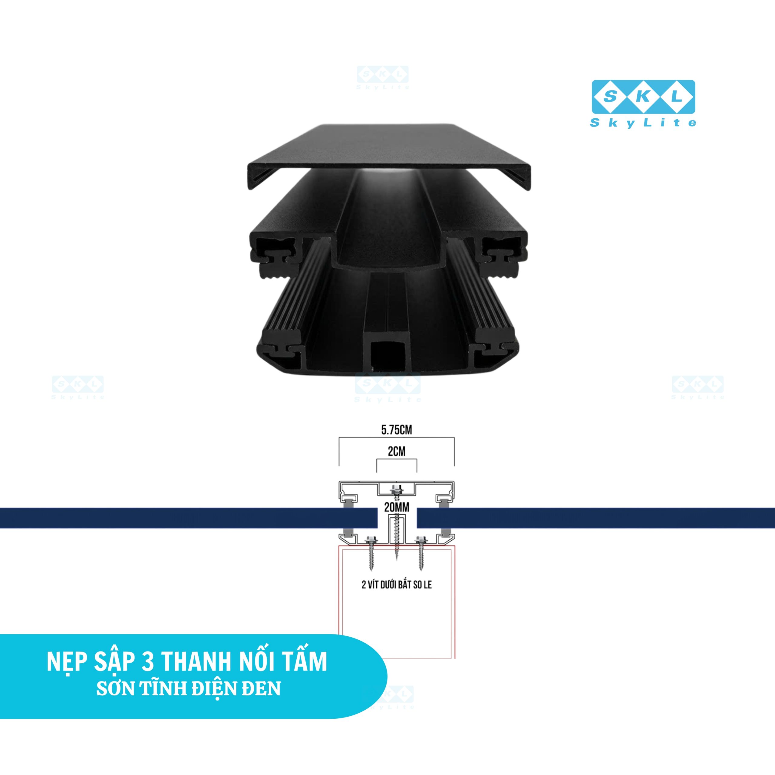 Ứng dụng của Nẹp Sập Nhôm sơn đen timnhx điện